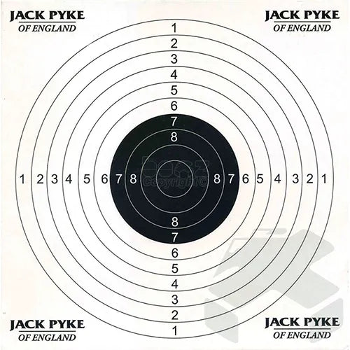 Jack Pyke Steel 14 x 14xm  Paper Target Holder & Pellet Catcher - 10 Targets