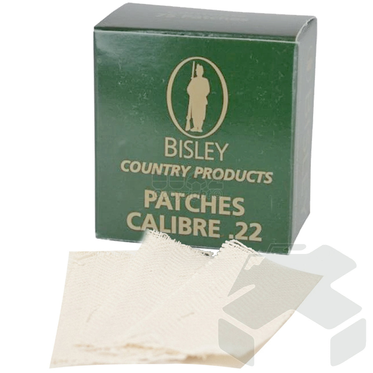 Bisley .22 Rifle/Pistol Cleaning Patches - Box of 25 Cloths
