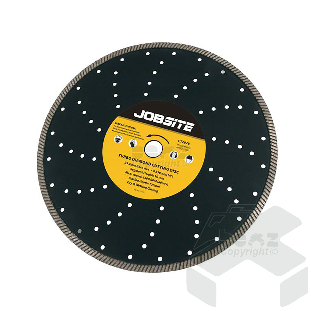 Jobsite Diamond Disc Trade Master 14 Inch Turbo