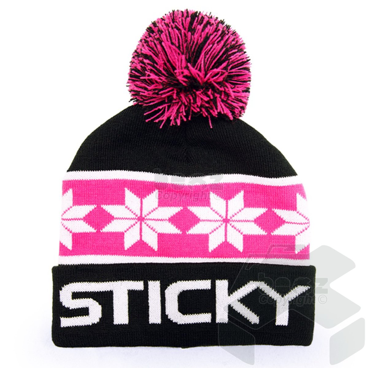 Sticky Maroon Knitted Beanie