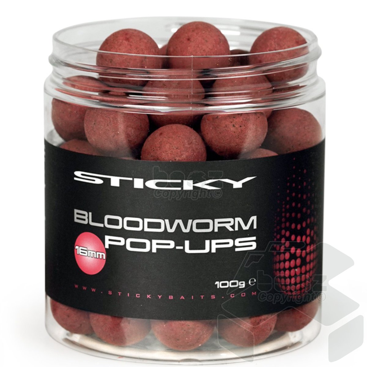 Sticky Bloodworm Pop-Ups 100g Pot