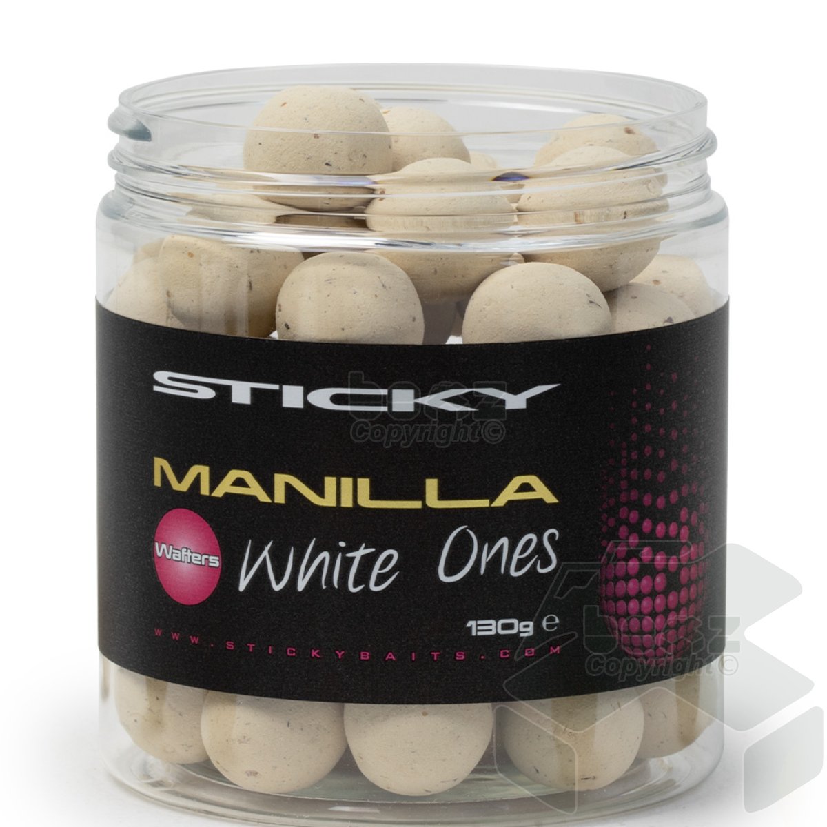 Sticky Manilla White Ones Wafters 16mm 130g Pot