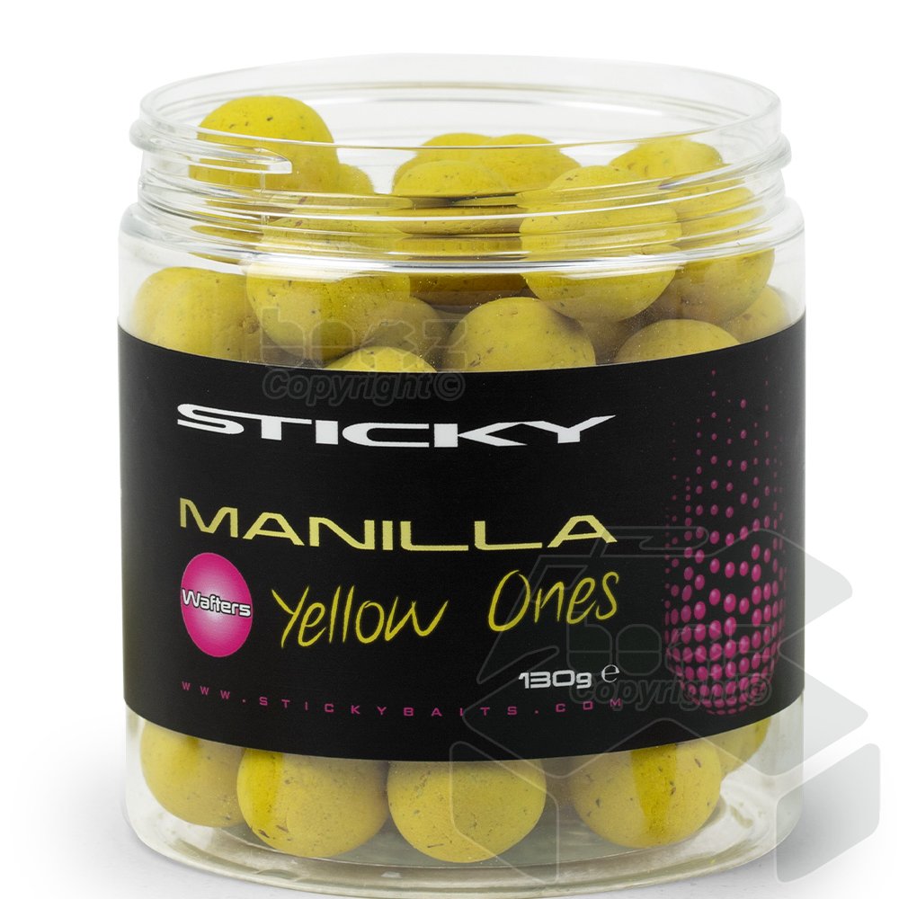 Sticky Manilla Yellow Ones Wafters 16mm 130g Pot