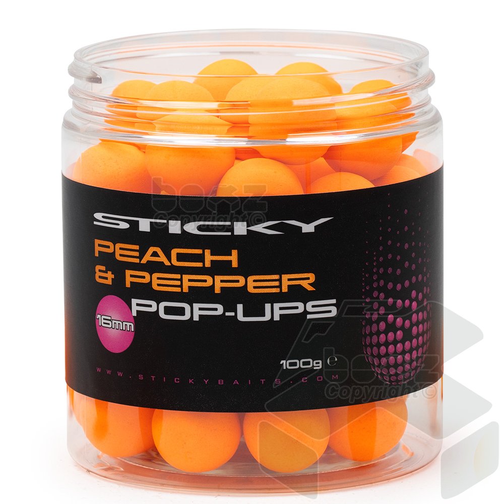 Sticky Peach & Pepper Pop-Ups 100g Pot