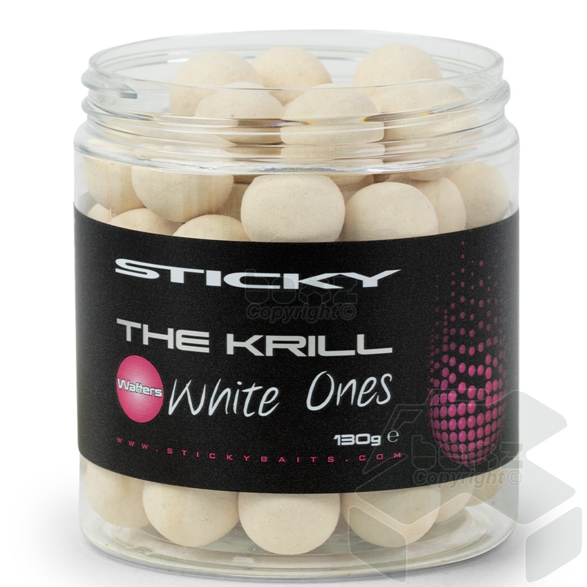 Sticky Baits The Krill White Ones Wafters 16mm 130g Pot