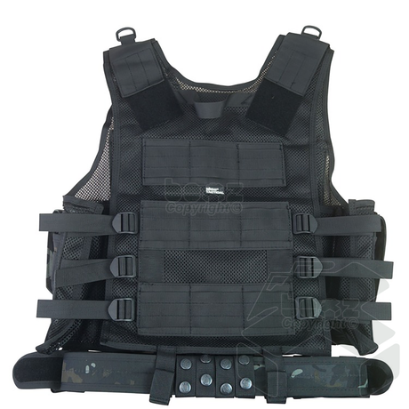 Kombat Cross Draw Tactical Vest - BTP Black