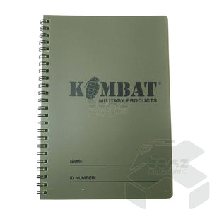 Kombat A4 Waterproof Notebook / with Grid lines