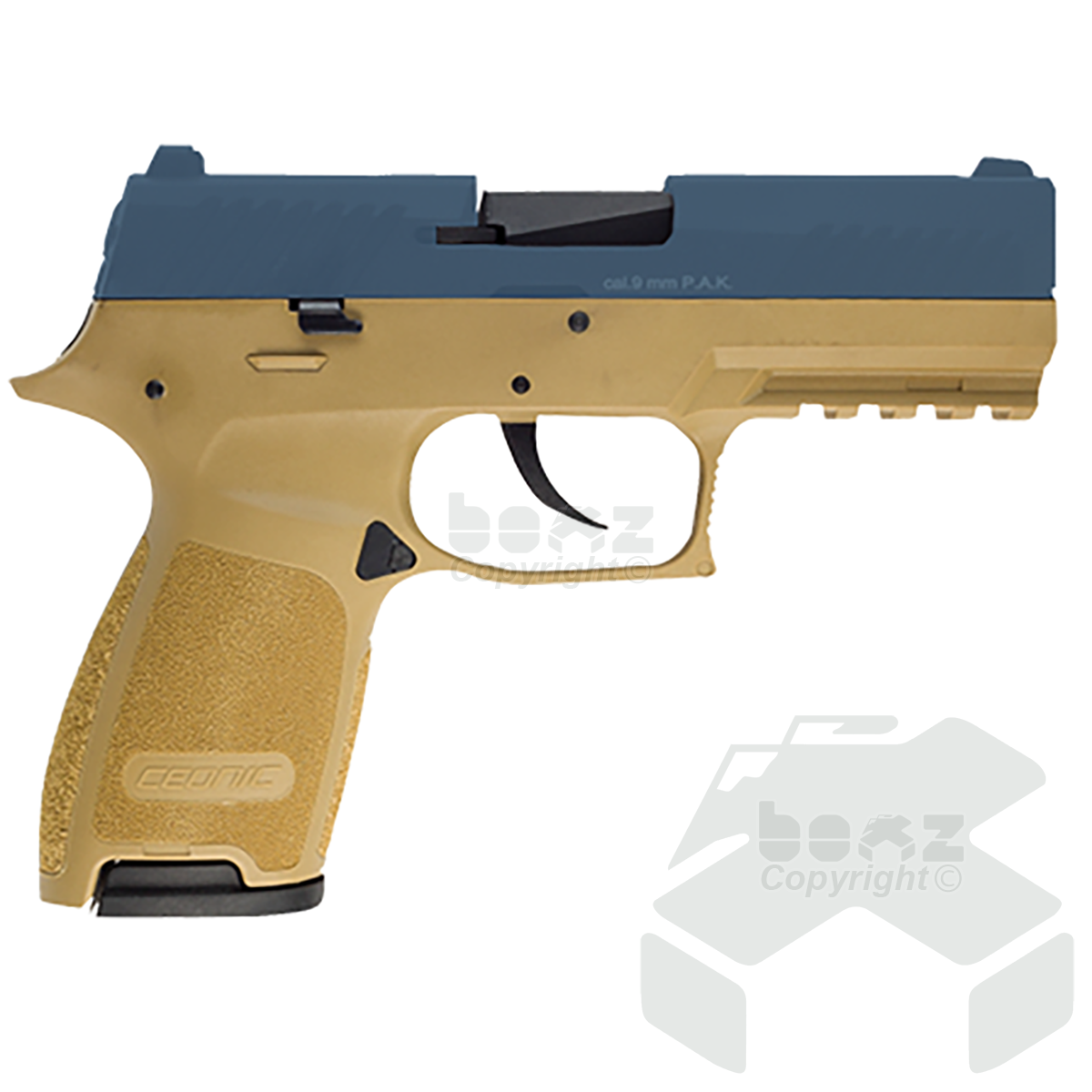 Ceonic P320 Blank Firing Pistol - 9mm - Blue Wilderness