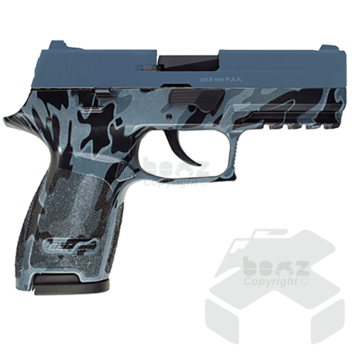 Ceonic P320 Blank Firing Pistol - 9mm - Blue Marin