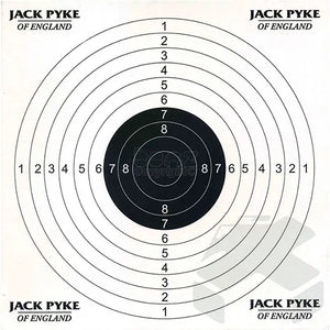 Jack Pyke Steel 14 x 14xm  Paper Target Holder & Pellet Catcher - 10 Targets