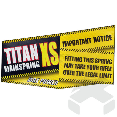 Titan XS Main Spring Airgun Spring Air Rifle Mainspring - No.1 to 15
