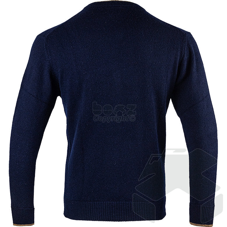 Jack Pyke Ashcombe 100% Lambswool V-Neck Navy