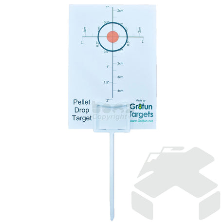 Gr8fun Pellet Drop Targets Pack of 100 with 10 Holders - Double Sided