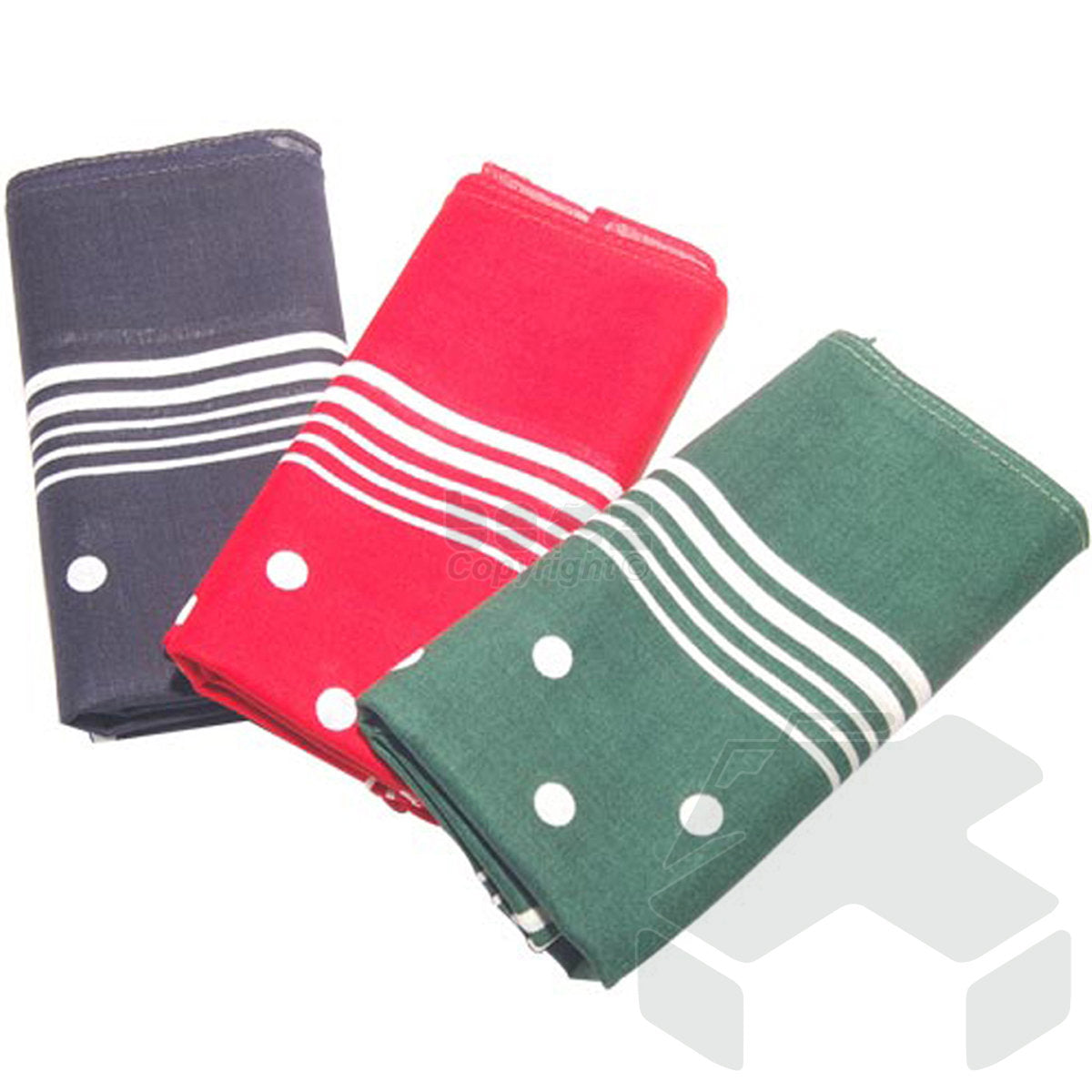 Bisley Spotted Handkerchiefs - Pack of 3 in Presentation Box