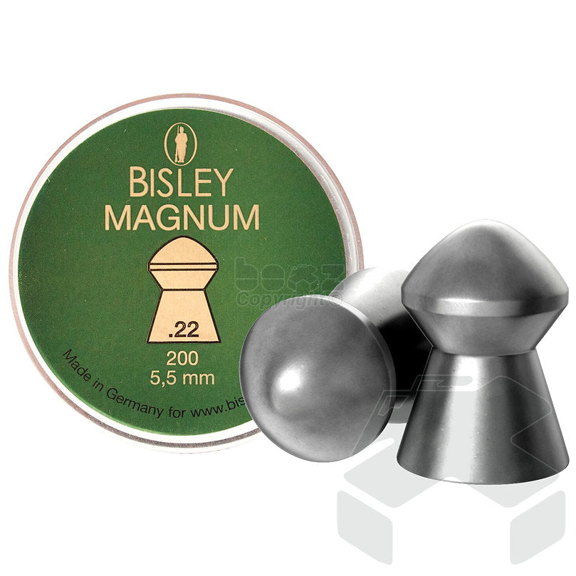 Bisley Magnum Pellets Semi Pointed Tin of 200 - 5.52mm .22 Cal