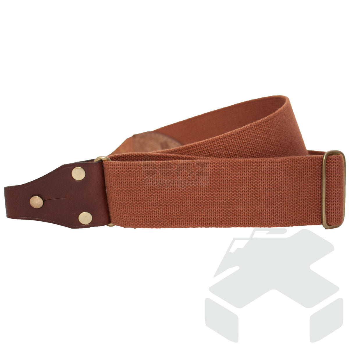 Bisley 2" English Canvas Rifle Sling - Leather Fasteners