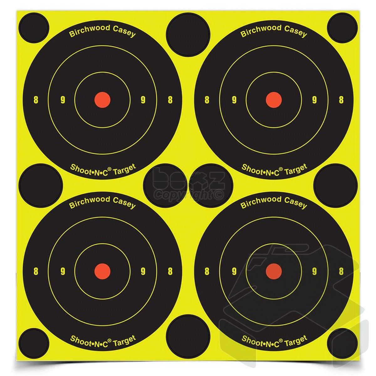 Birchwood Casey Shoot-N-C Targets 3" Bull's-Eye - 48 Targets/120 Repairs