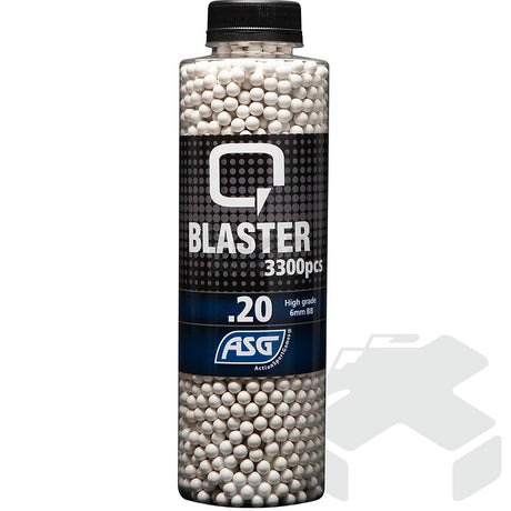 Q Blaster (ASG) 0.20G 6mm BB 3300 Pcs Bottle - White