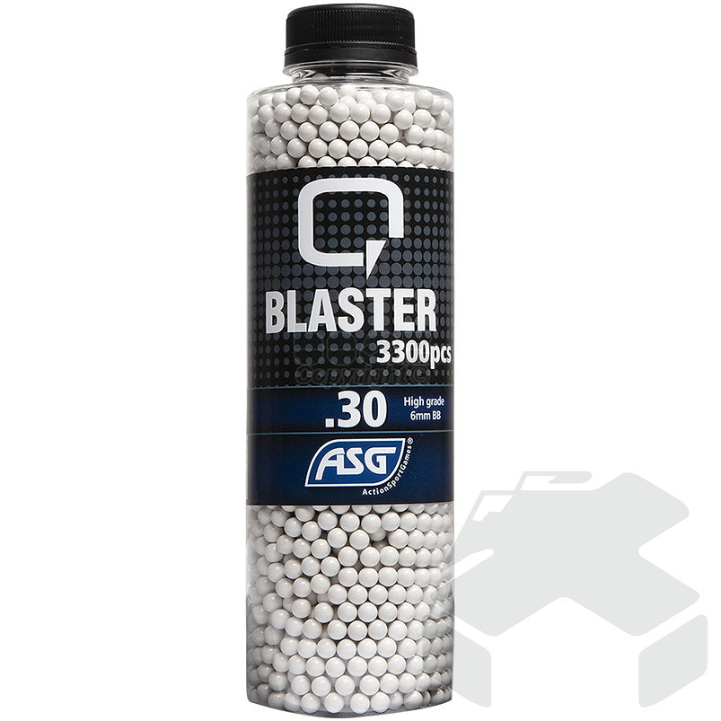 Q Blaster (ASG) 0.30G 6mm BB 3300 Pcs Bottle - White