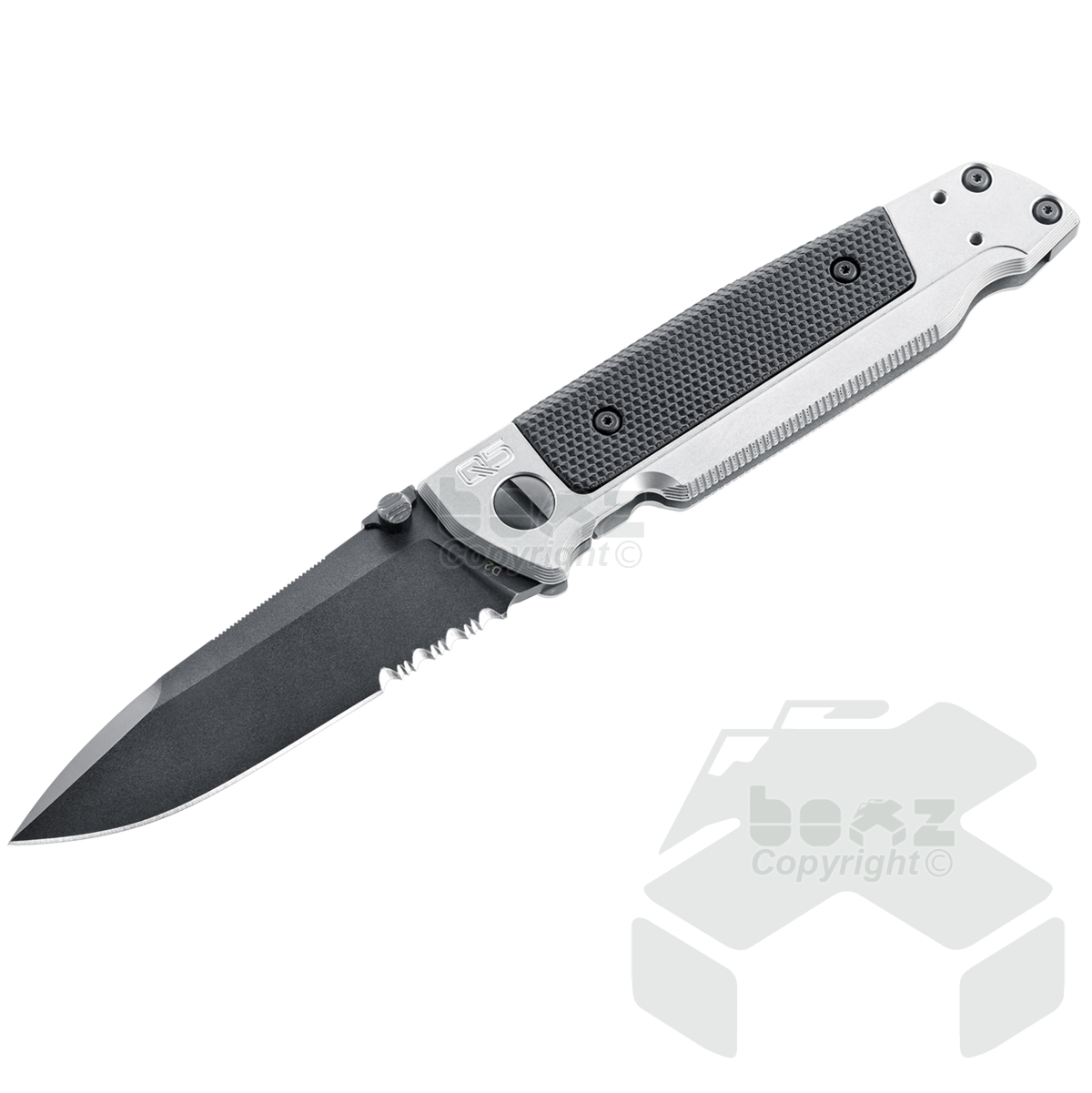 Walther Q5 Steel Frame Folder Black Serrated