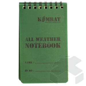 Kombat Mini Waterproof Notebook with Grid lines