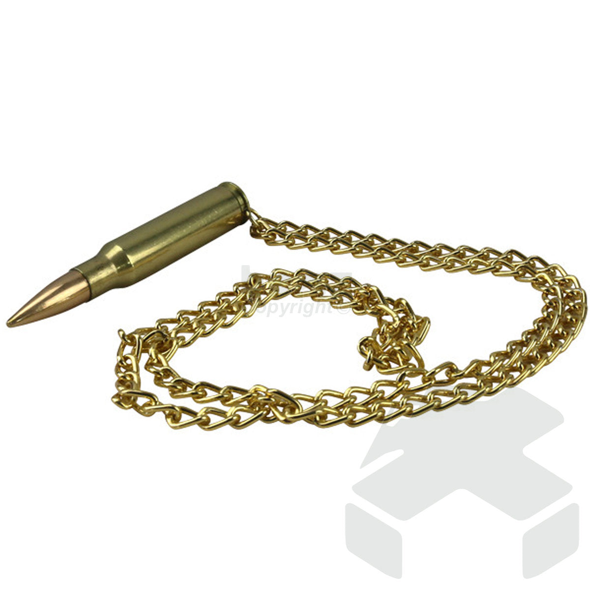 Kombat 7.62 Chain Necklace - Brass (5 Pack)