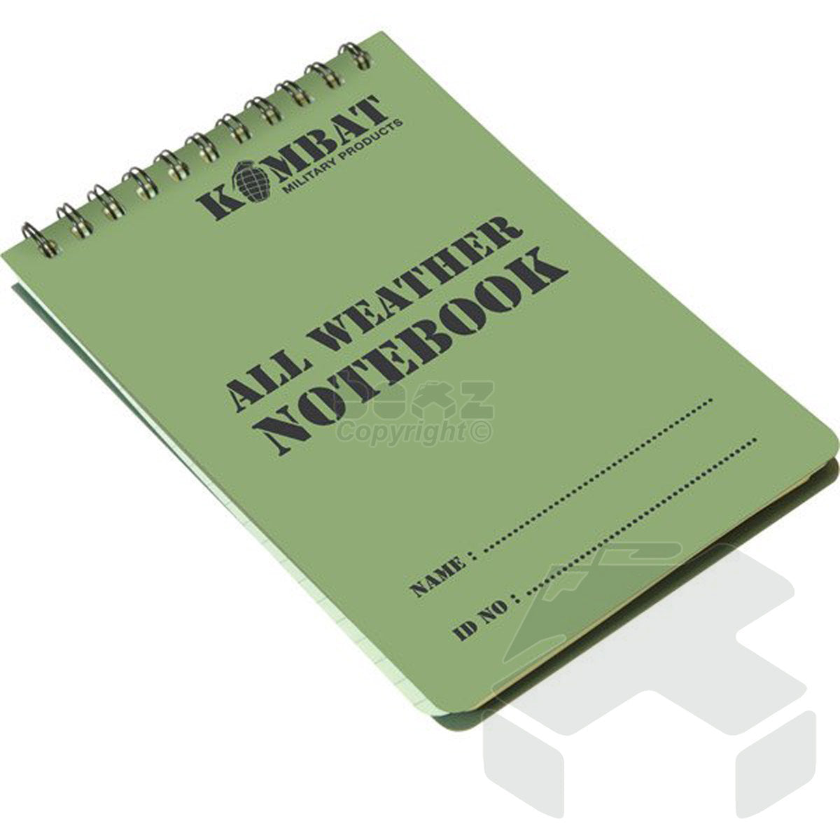 Kombat A6 Waterproof Notepad with Grid lines