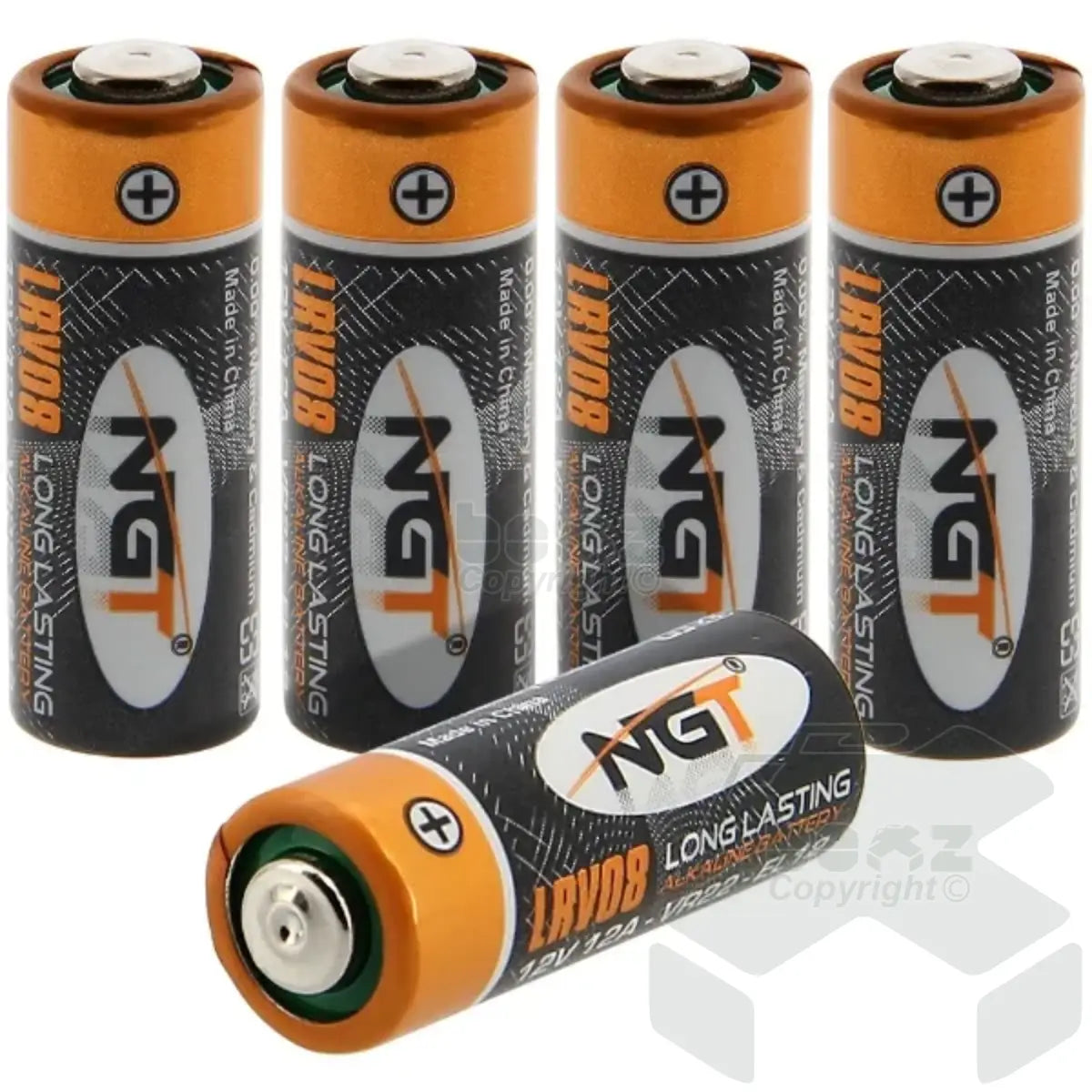 NGT LRV08 Batteries Pack of 5 12v Alkaline Batteries