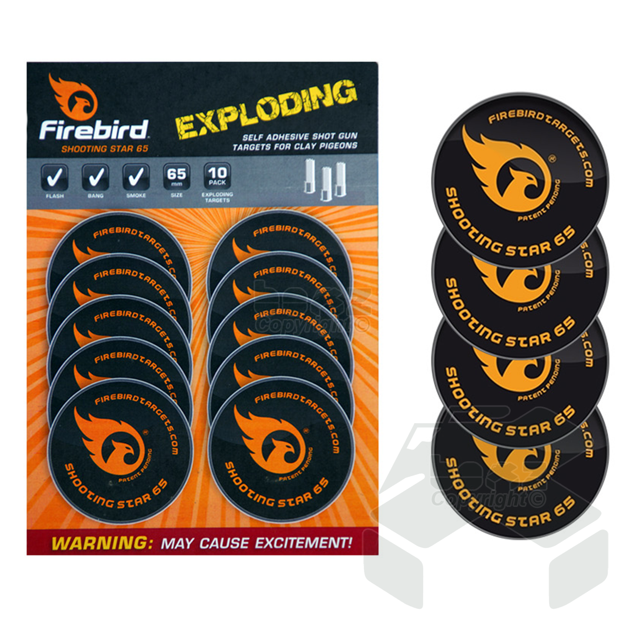FireBird Shooting Star for Clay Targets 10 Pack