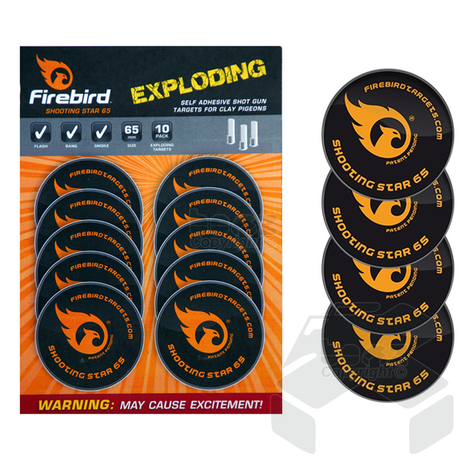 Firebird Bio Reactive Targets Packet of 10 Targets