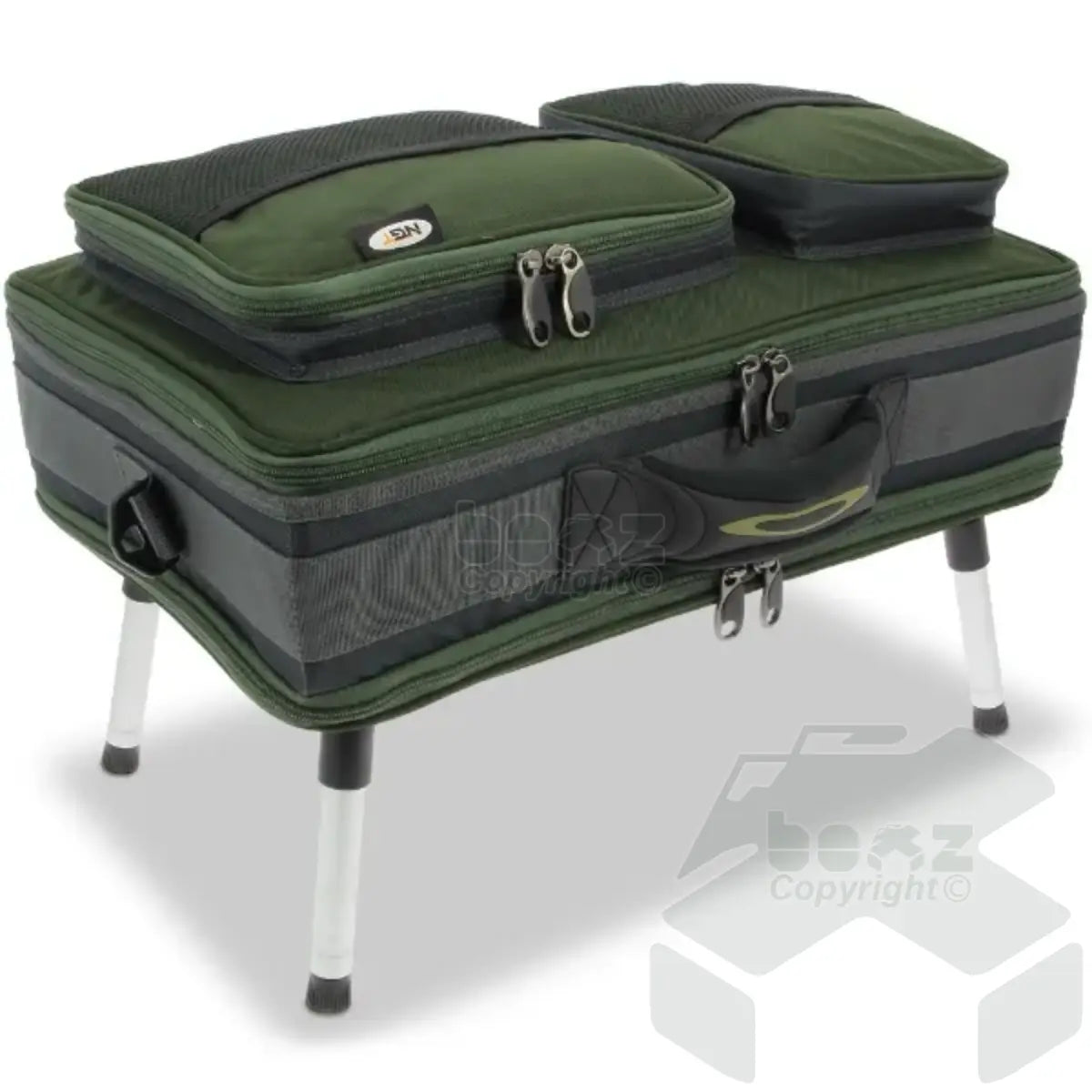 NGT Carp Bivvy Table System - Rig Wallet, Glug Pot, Lead Bag, Bivvy Table and Case System