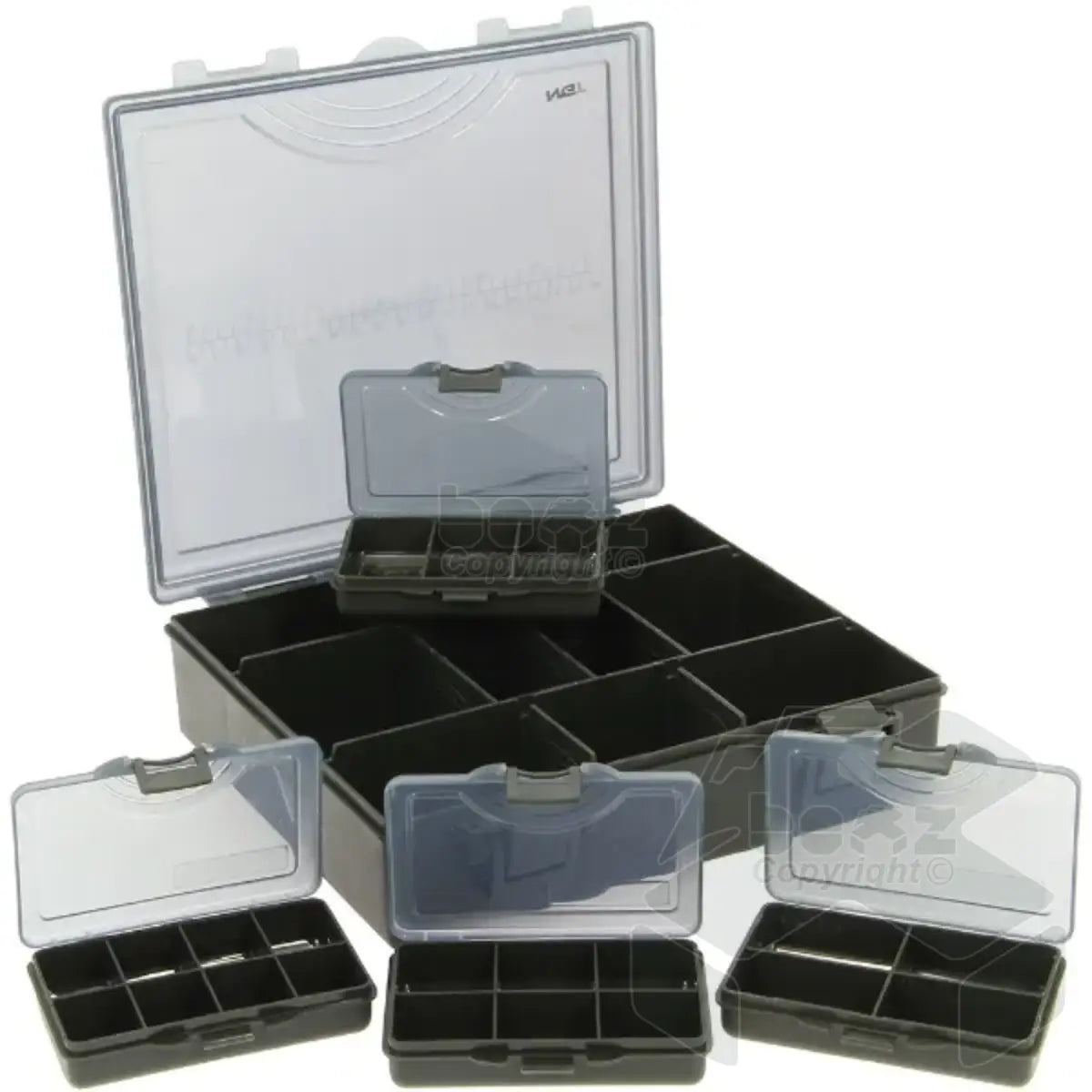 NGT Boxes 4+1 Tackle Box - Tackle Box with 4 Bit