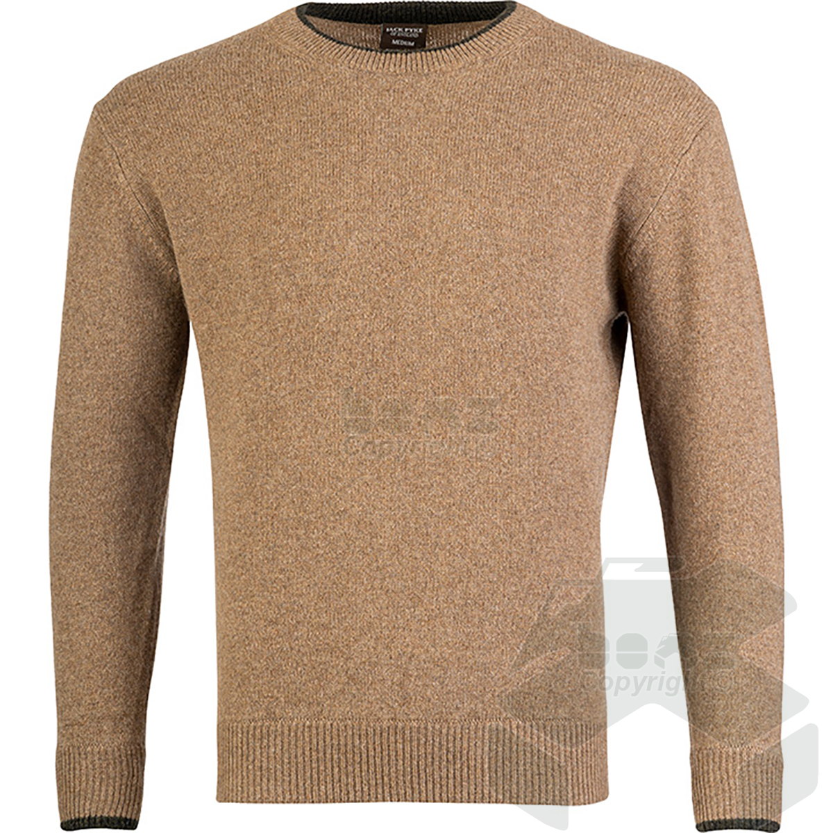 Jack Pyke Ashcombe 100% Lambswool Crewknit Barley