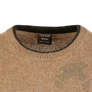 Jack Pyke Ashcombe 100% Lambswool Crewknit Barley