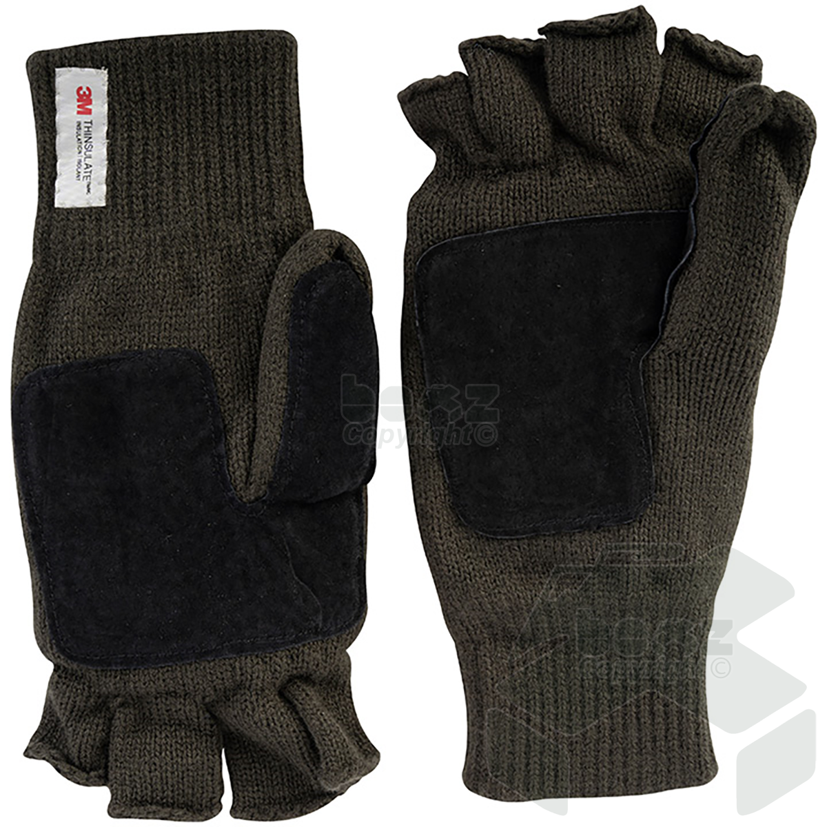 Jack Pyke Suede Palm Shooters Mitts