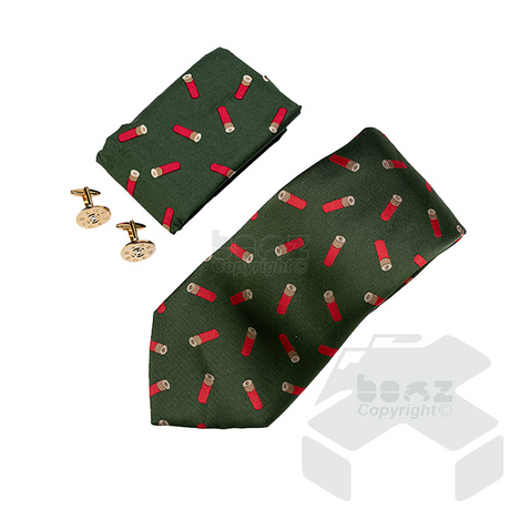 Jack Pyke Tie, Hanky and Cufflinks Gift Set Cartridge