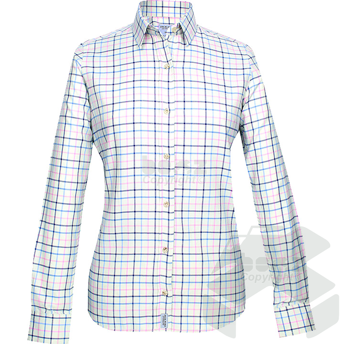 Jack Pyke Ladies Countryman Shirt Large Check Navy