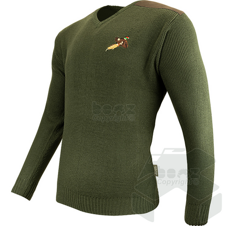 Jack Pyke Shooters Pullover - Pheasant Embroidery