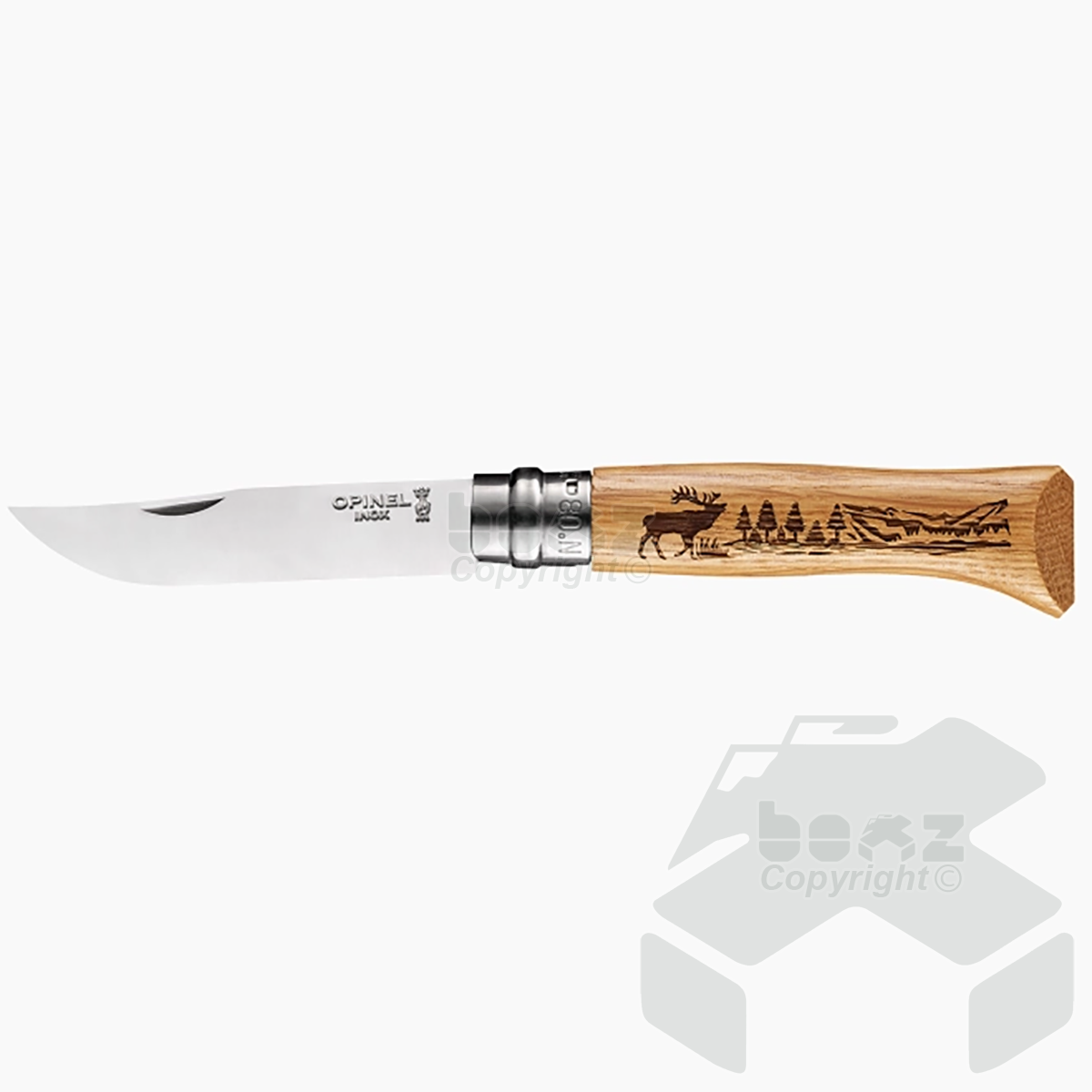 Opinel Number 8 Animalia Knife Deer / Dog / Fish