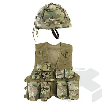 Kombat Kids Assault Vest & Helmet Set -BTP