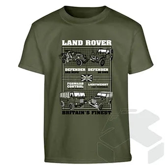 Kombat Kids Landrover T-shirt - Olive Green