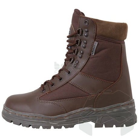 Kombat Patrol Boot - Half Leather/Half Nylon - MOD Brown