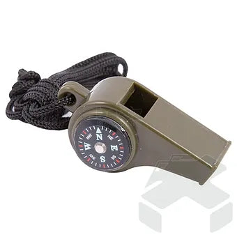Kombat 3 in 1 Emergency Whistle Compass and Thermometer