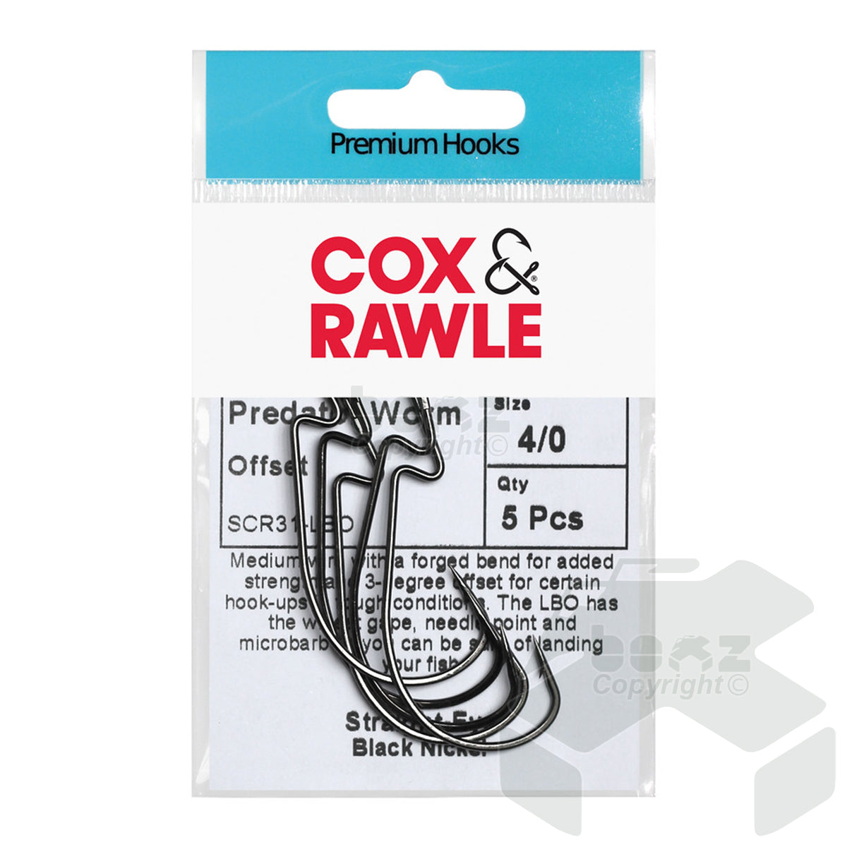 Cox & Rawle Predator Worm Offset Hooks