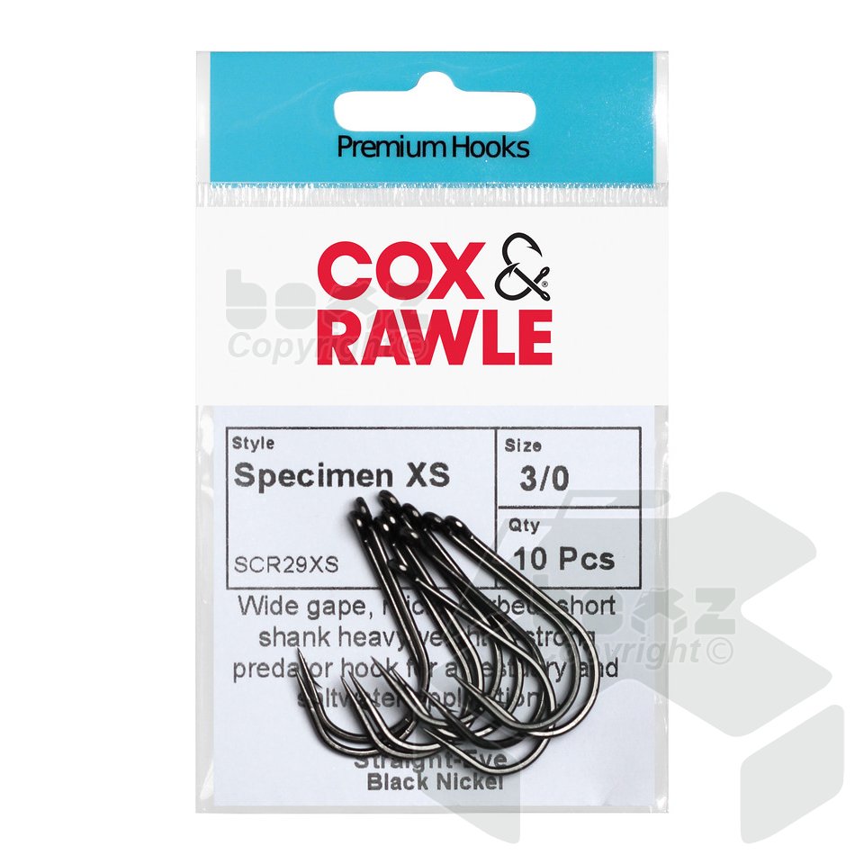 Cox & Rawle Specimen X-Short Hooks