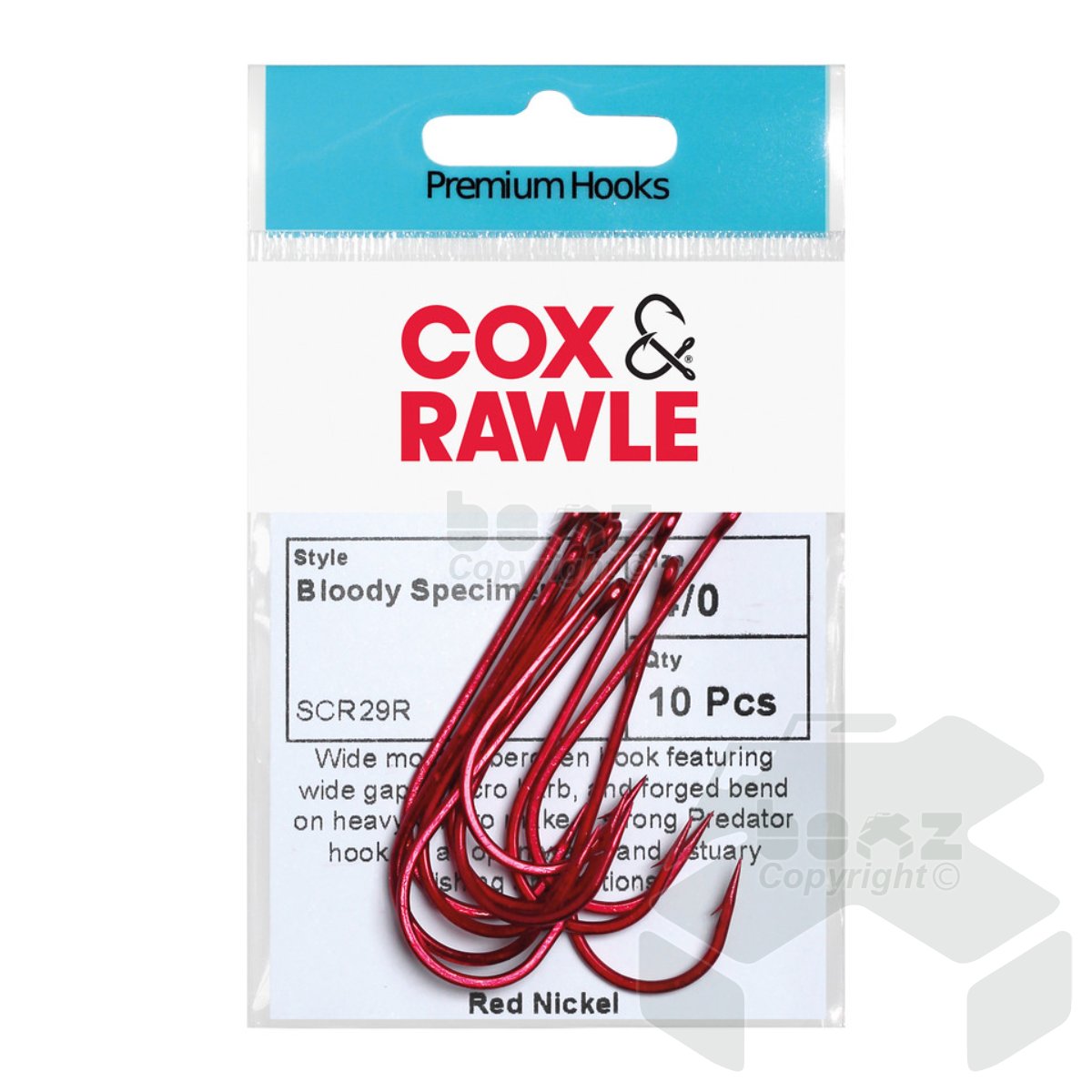 Cox & Rawle Specimen X Red