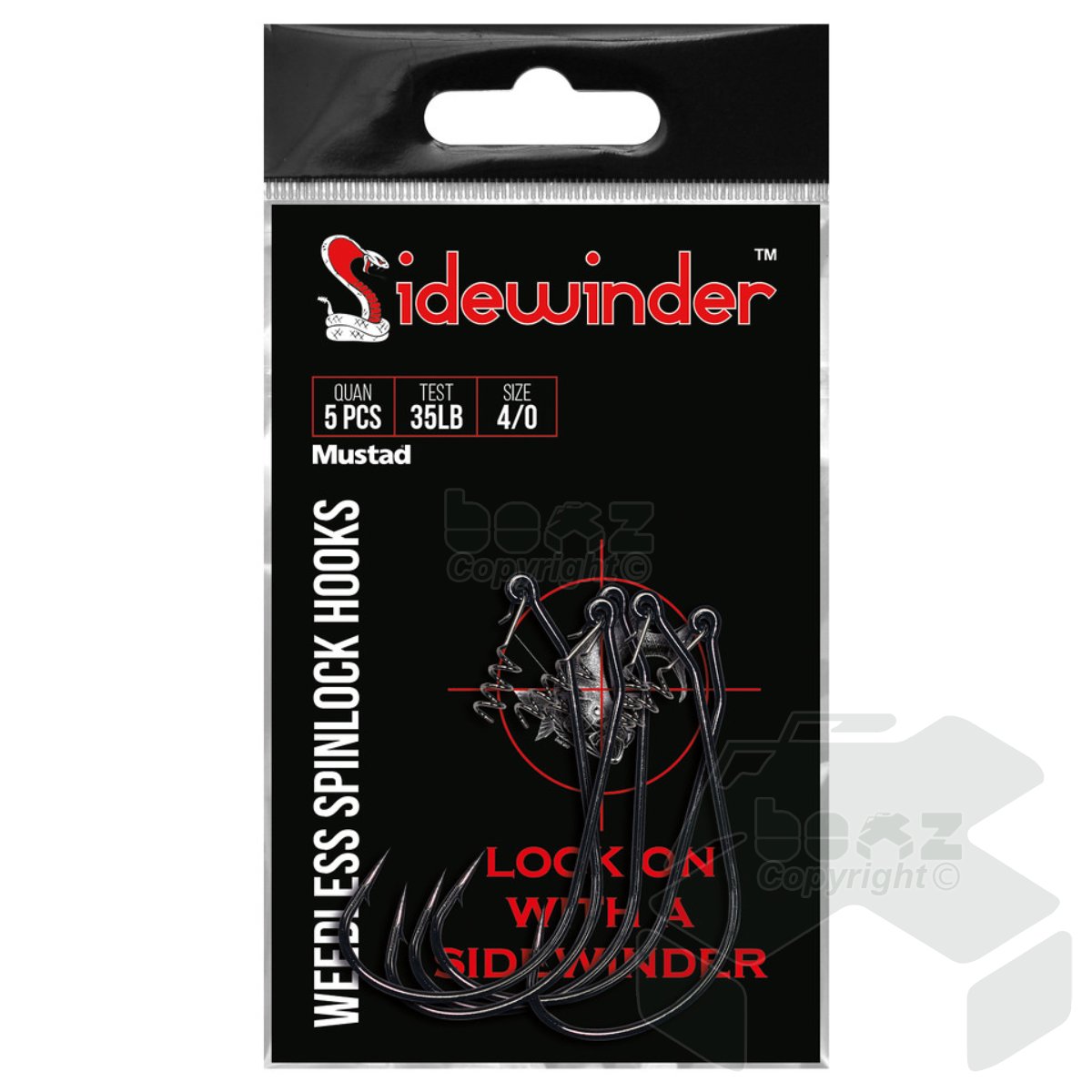 Sidewinder Spinlock Hooks 5pcs