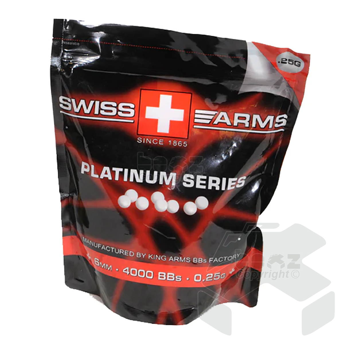 Swiss Arms Platinum Series BB's 0.25g White BBs 1kg 4000pk