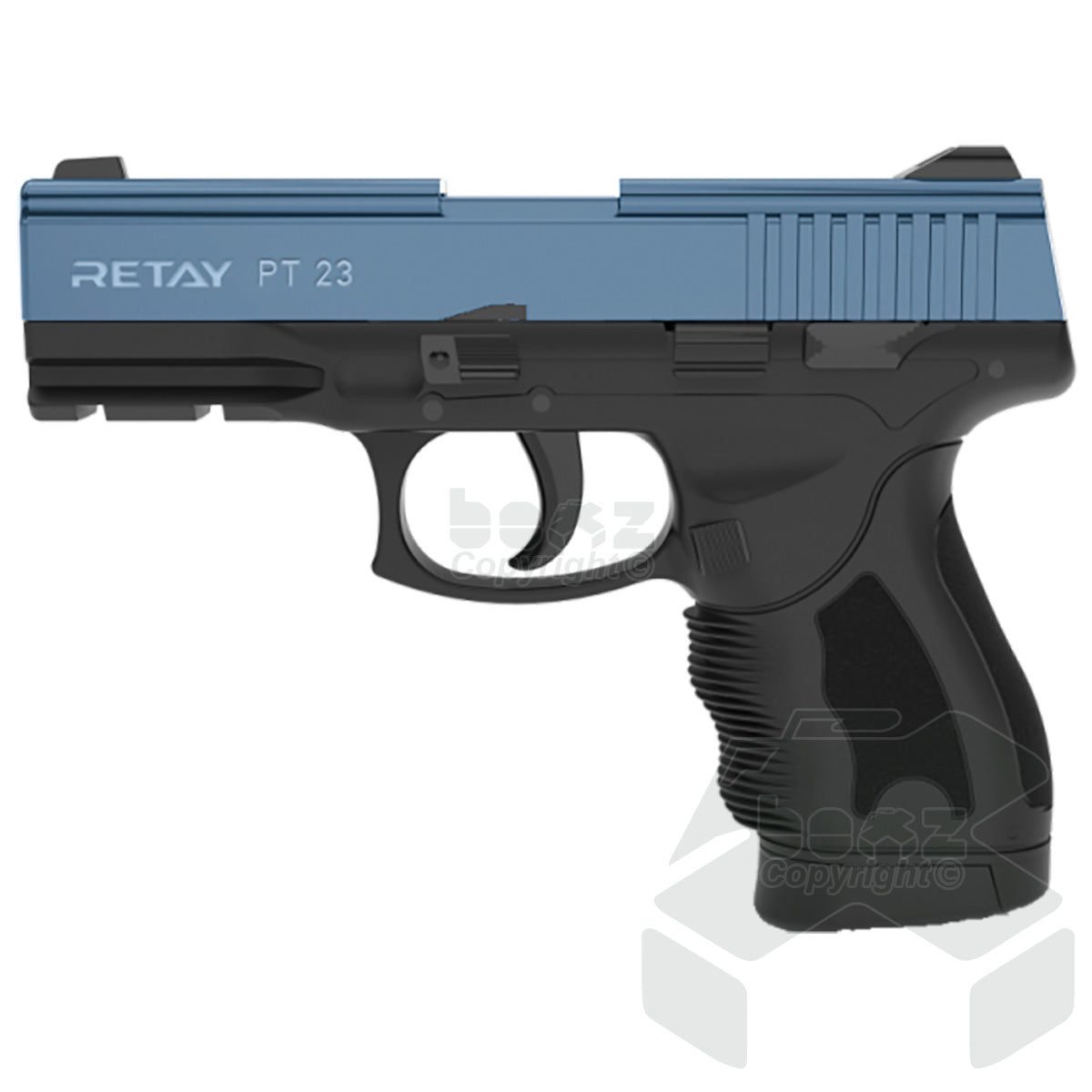 Retay PT23 Blank Firing Pistol - 9mm  - Black