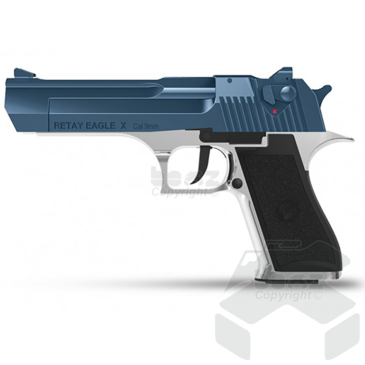 Retay EagleX Blank Firing Pistol - 9mm - Chrome